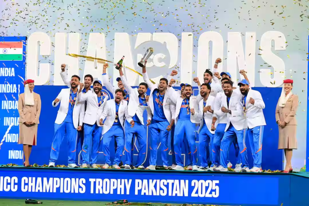 India Beats New Zealand to Win Champions Trophy 2025