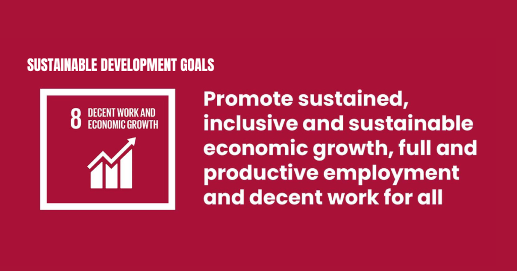 Sustainable Development Goal 8: decent work and economic growth