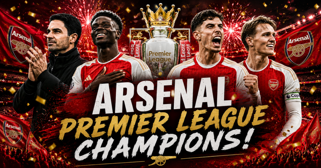 Arsenal Wins Premier League Title After 22 Years!