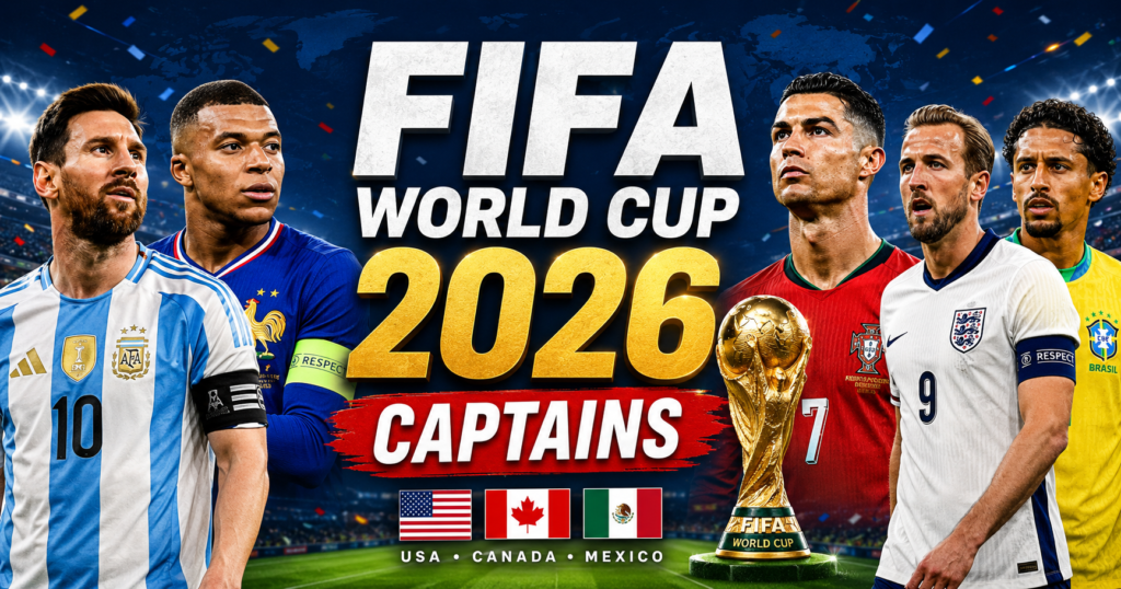 Full FIFA World Cup 2026 Captains And Teams By Groups