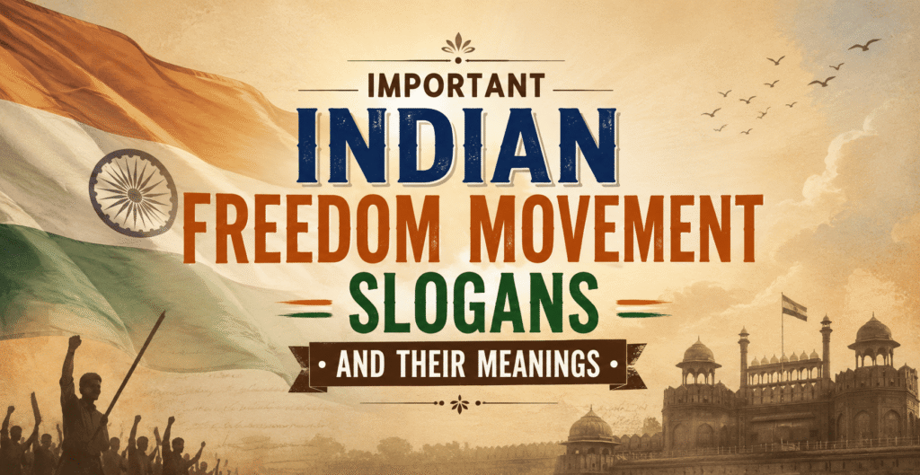 Indian Freedom Movement Slogans: Who Said Them & What They Mean