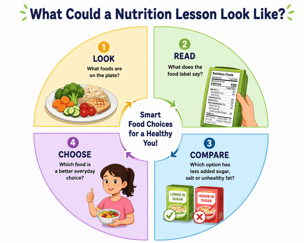 What could a nutrition lesson look like?