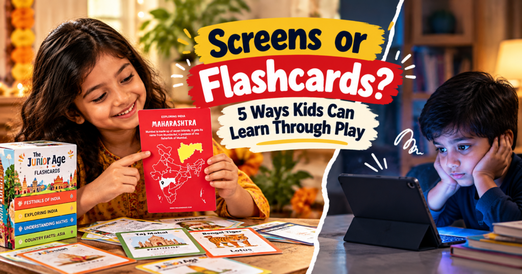 Flashcards vs. Screens: 5 Reasons Kids Learn Better Hands-On