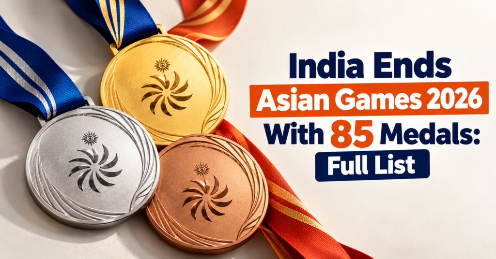 Asian Games 2026: India Wins 85 Medals, Full List of Winners